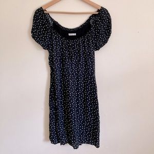 Women’s Abercrombie & Fitch Black Mini Dress with White Polka Dots